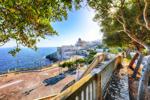 Preview: Beautiful coastal town in Santa Cesarea Terme in Salento region of Italy