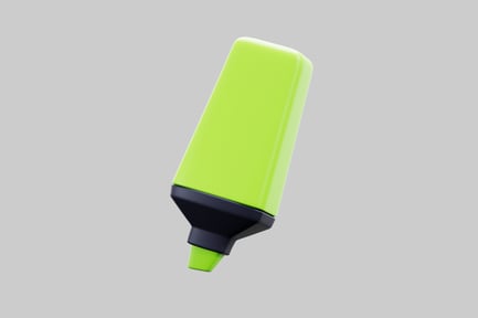 Preview: Bright green highlighter pen tool