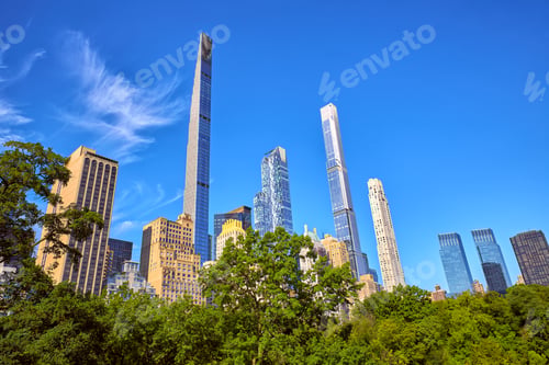 Vista previa: Central Park y rascacielos en los alrededores