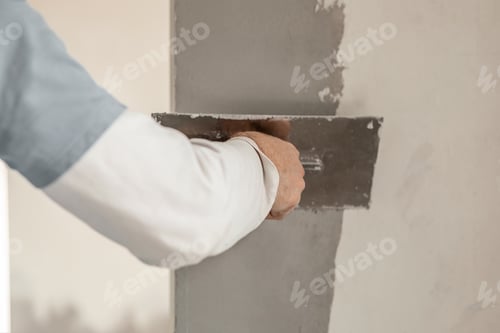 Preview: Contractor Smoothing Plaster on Interior Wall