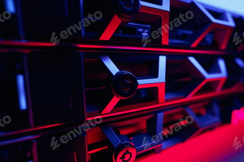 Preview: LED-illuminated networking equipment in cloud data center