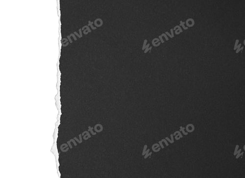 Preview: black torn paper texture piece ripped border edge
