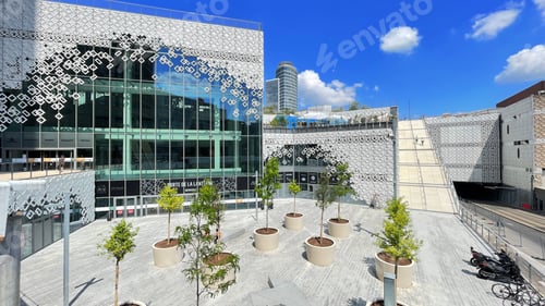 Preview: Modern Architecture buildings in part dieu Lyon France
