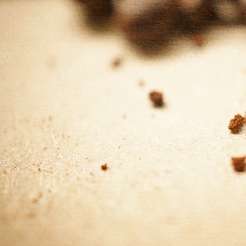Preview: Coffee Beans On Old Paper Texture For Background