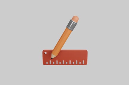 Preview: Pencil with ruler