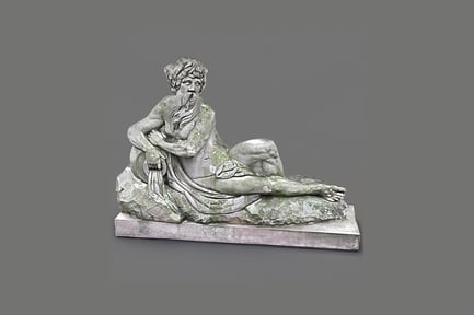 Preview: Seated figure with robe and held object