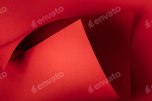 Preview: close-up view of red decorative paper abstract background