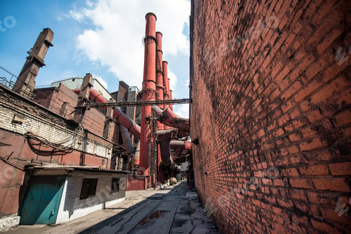 Preview: On the territory of the industrial plant outdoor