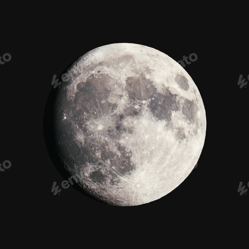 Preview: Waxing gibbous Moon template