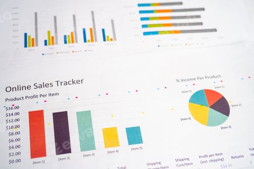 Preview: Charts Graphs paper. Financial development, Banking Account, Statistics,