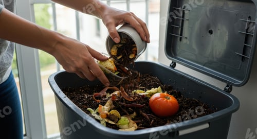 Preview: Composting food scraps to reduce waste and enrich soil in urban home garden