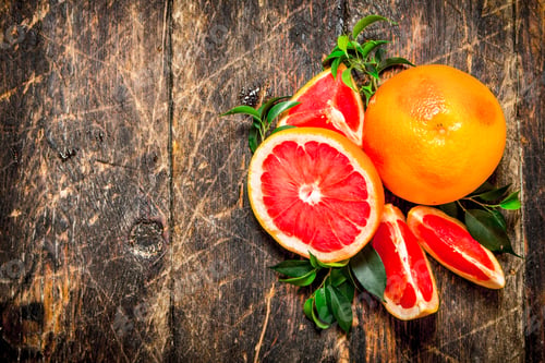Preview: Ripe grapefruits.