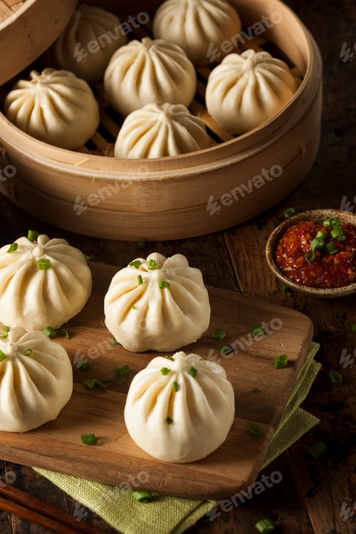 Preview: Steamed BBQ Pork Asian Buns