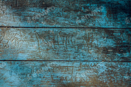 Preview: Blue old wooden wall. Texture
