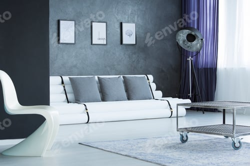 Preview: White chair in living room