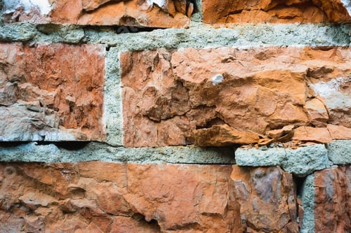 Preview: Brick Wall Background. Use As Design Element Of Residential And Office Interiors, Rough, Cracked