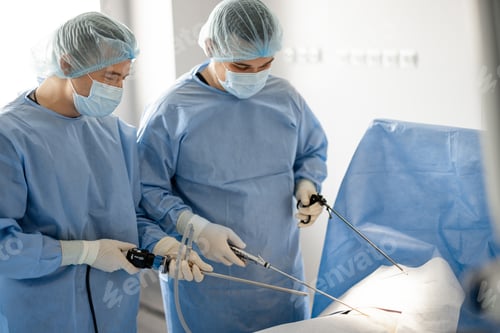 Preview: Surgeons Perform Laparoscopic Surgery with Medical Instruments