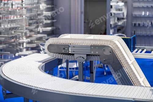 Vista previa: Industrial Manufacturing Conveyor Belt Roller Track System