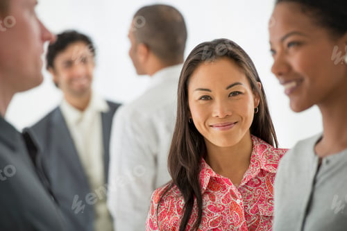 Preview: A team of people, multi ethnic group, men and women in a group.