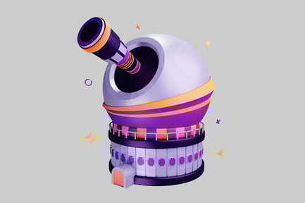 Preview: Astronomical observatory with telescope