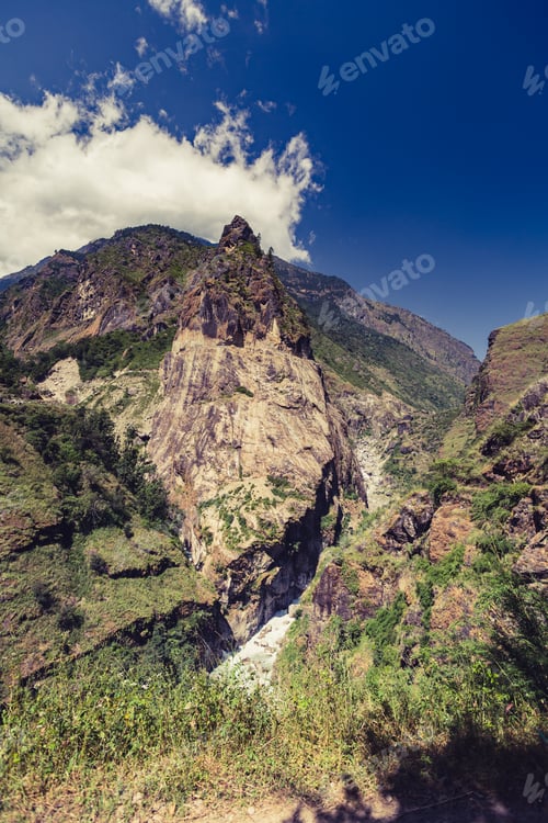 Preview: Himalaya Inspirational Landscape Valley Road view