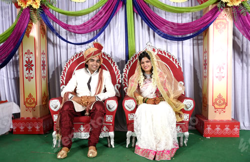 Preview: Indian Bride and Groom doing rituals in wedding ceremony.