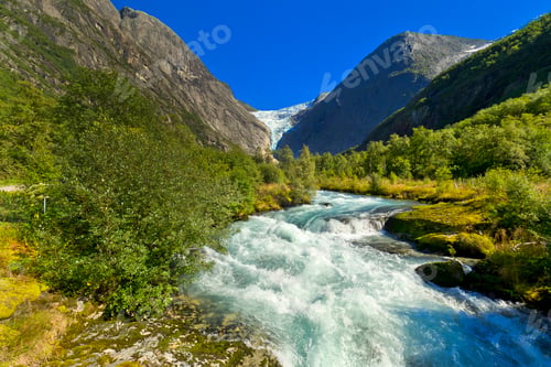 Preview: Briksdal Glacier River, Jostedalsbreen National Park, Norway