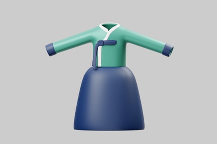 Preview: Cartoon hanbok dress outfit