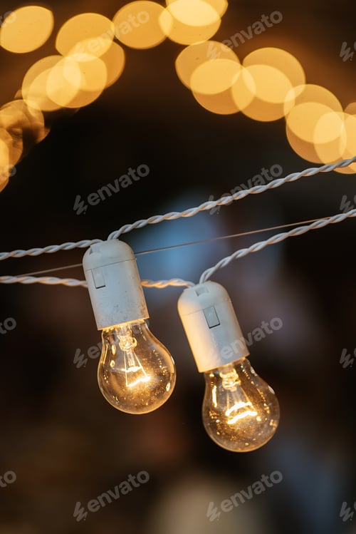 Preview: atmospheric warm light bulbs wrapped
