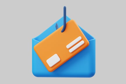 Preview: Envelope with protruding orange card