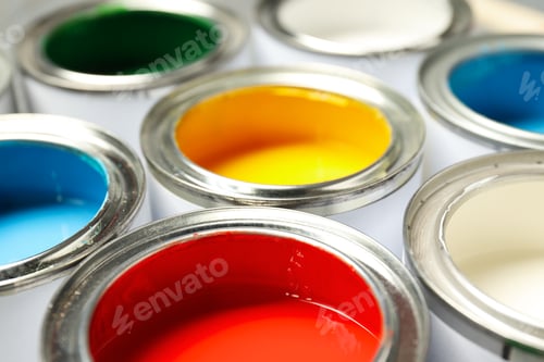 Preview: Tools for art and repairing - paint, paint in can