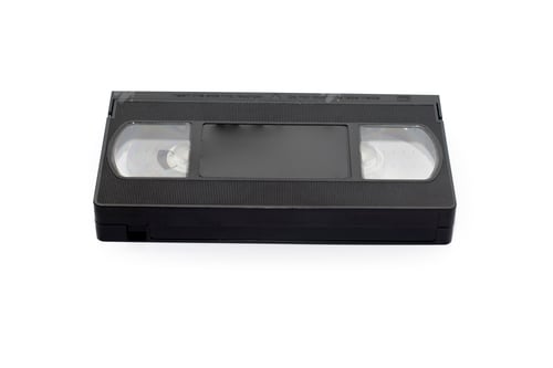 Preview: VHS video cassette isolated on white background