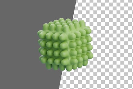Preview: Abstract Rectangle Neon 3D Icon