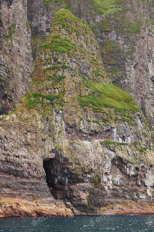 Preview: Faroe islands sea cliffs in Vestmanna area. Streimoy, Denmark