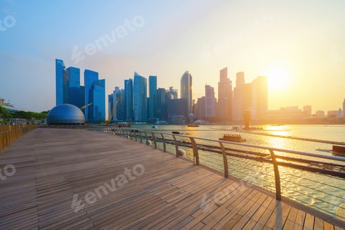 Preview: Marina Bay area in Singapore city.