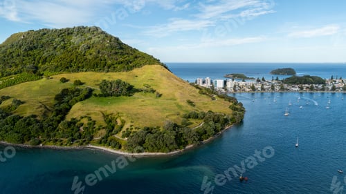 Preview: Aerial view of Pilot Bay, Mount Maunganui, New Zealand