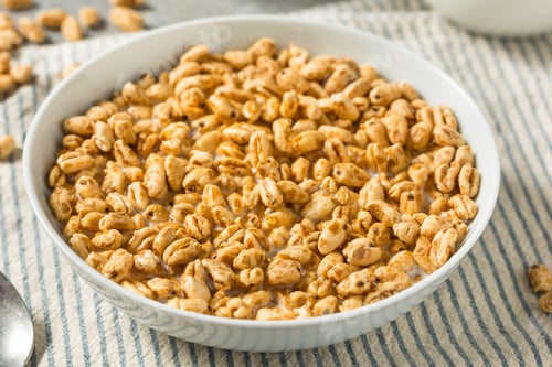 Preview: Healthy Sweet Puffed Wheat Breakfast Cereal