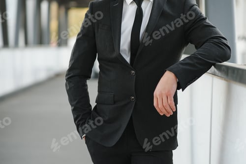 Preview: close up of young business man portrait