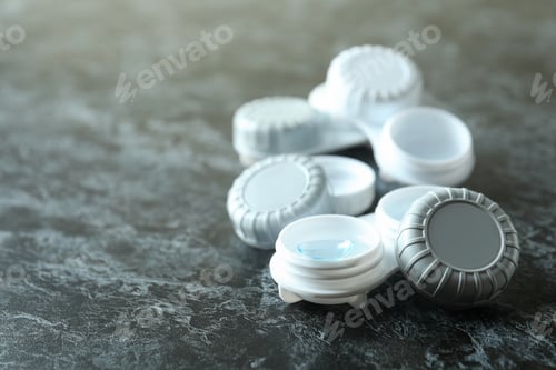 Preview: Concept of contact lenses for eyes, health care