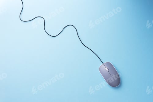 Preview: Gray computer mouse