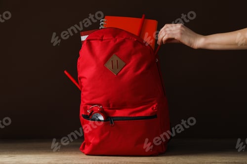 Preview: Concept of school education with school accessories