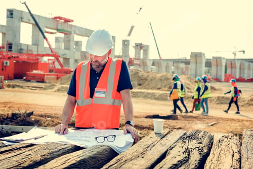 Preview: Blueprint Architect Career Structure Construction Concept