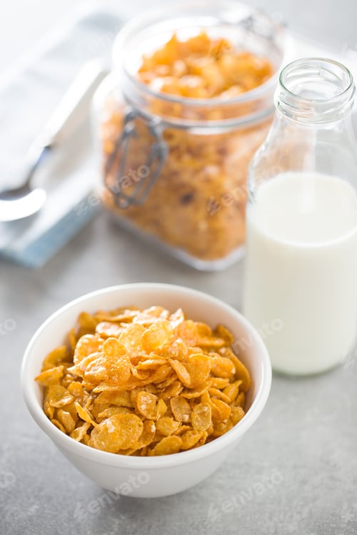 Preview: Breakfast cereals or cornflakes.