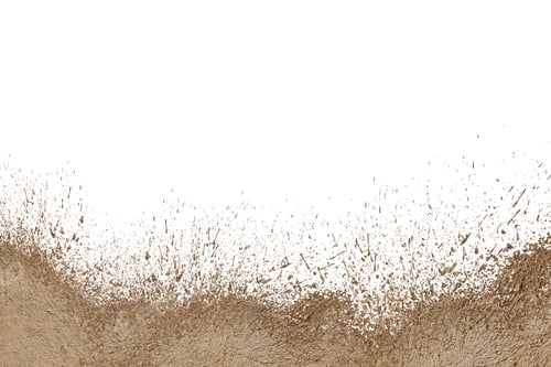 Preview: mud splash isolated on white background.