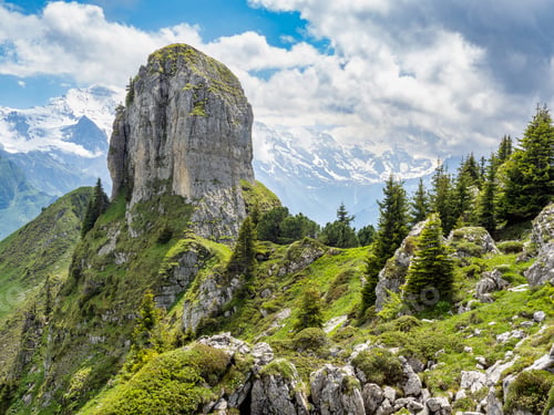 Preview: Schynige Platte and mountain views, Switzerland
