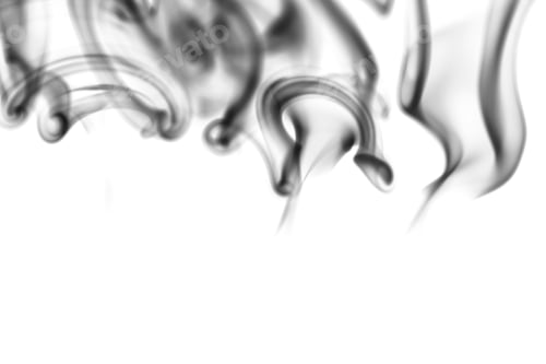 Preview: Texture of black smoke on white background