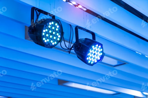 Preview: Led Light On Mall Roof.