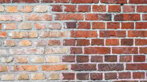 Visualização: parede de tijolo vermelho com textura visível