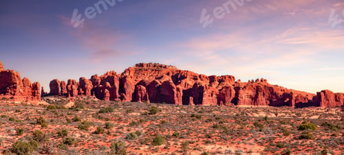 Preview: Rocky landscape of Utah, United States. Nature Background.