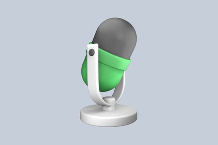 Preview: Microphone Tech 3D Illustration